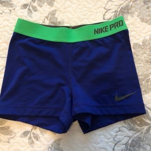 Nike pro dri-fit spandex shorts